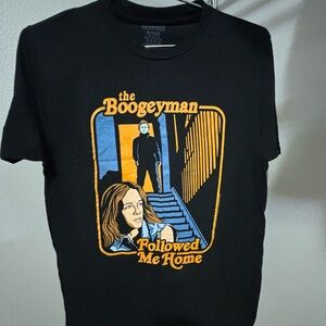 The Boogeyman Followed Me Home Black Graphic T-Shirt Size M